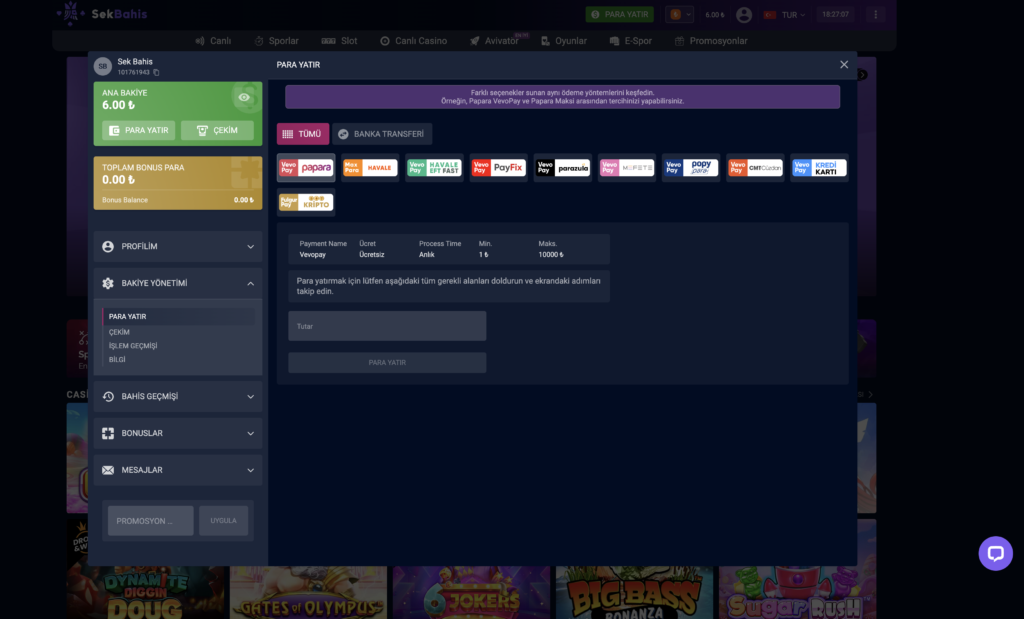 Sekbahis ödemeler, sekbahisin mevcut ödeme yöntemleri para çekme ve para yatırma işlemlerinde kullanılan yöntemler